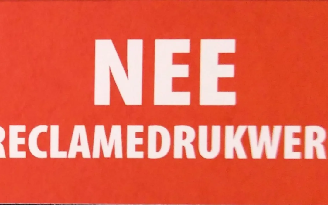 De rode sticker
